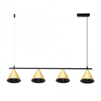 Cone lampa wisząca 4xGU10 złota ML1125 Milagro