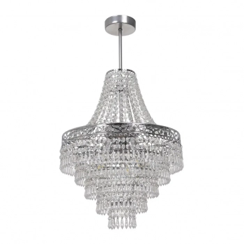 Coral żyrandol 3xE14 srebrny MLP1586 Milagro