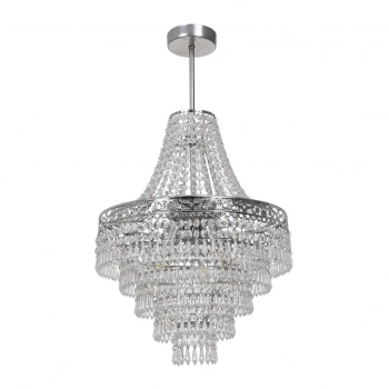 Coral żyrandol 3xE14 srebrny MLP1586