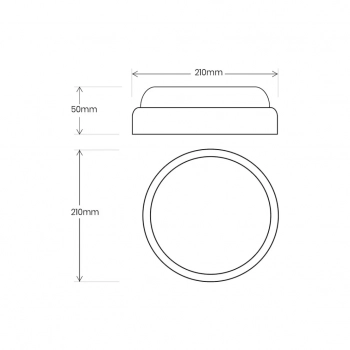 Davo Okrąg oprawa kanałowa IP64 18W LED 1800lm 4000K biała EK1080