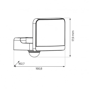 Davos naświetlacz IP54 30W LED 2000lm 4000K czarny ML2111