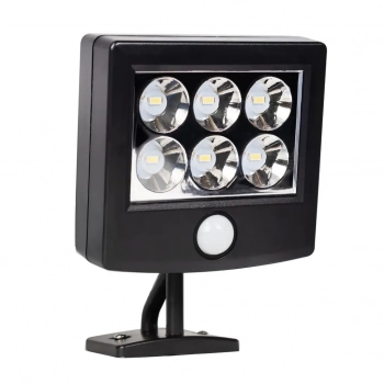 Depo naświetlacz solarny IP44 1.05W LED 200lm 6500K czarny EKO0616