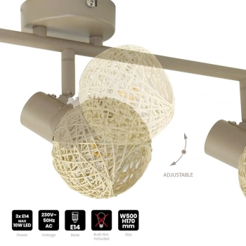 Dex lampa sufitowa 3xE14 kaszmir ML2119