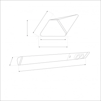 Dual lampa podszafkowa 18W LED 1750lm 4000K biała EKB1445