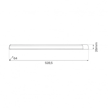 Dual lampka podszafkowa 18W LED 1750lm 4000K biała EKB1677