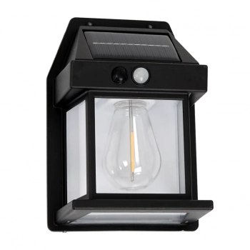 Filo kinkiet solarny IP44 0.1W LED 5-100lm 3000K czarny EKO0726