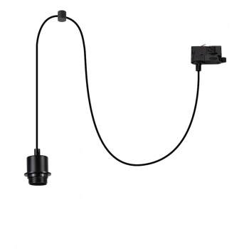 Hang Track lampa wisząca do szynoprzewodu 3F 1XE27 czarna ML2280