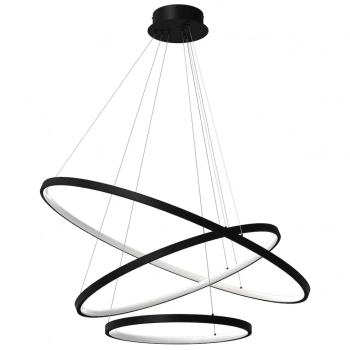 Hoop lampa wisząca 93W LED 4000K czarna ML1543 Milagro