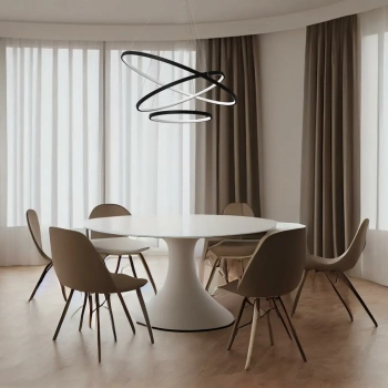 Hoop lampa wisząca 93W LED 4000K czarna ML1543