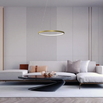 Hoop lampa wisząca 27W LED 4000K złota ML1545