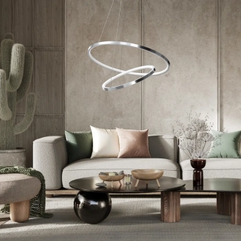 Hoop lampa wisząca 51W LED 4000K chrom ML1550