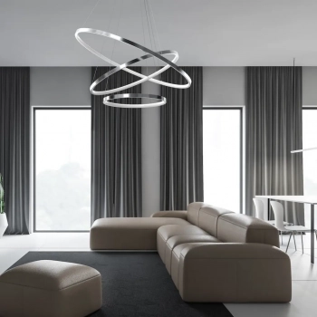 Hoop lampa wisząca 93W LED 4000K chrom ML1551