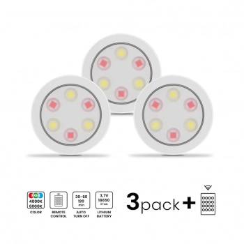 Jojo lampka podszafkowa 0.6W LED 50lm CCT 3000K-6000K, RGB biała EKB1438
