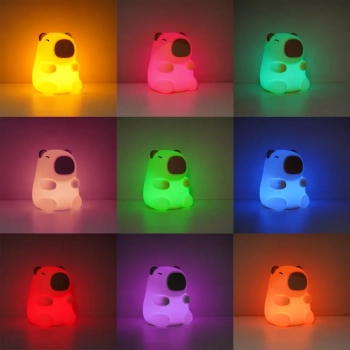 Kapibara lampka dziecięca 0.45W LED 25-30lm 3000K, RGB brązowy ML2302