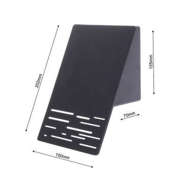 Line kinkiet IP44 10W LED 4000K czarny ML099