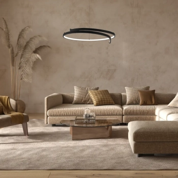 Lorenzo lampa wisząca 35W LED 1500lm 4000K czarna ML1583