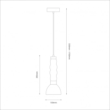 Lucco lampa wisząca 13W LED 1478lm 3000K dymiony ML1417