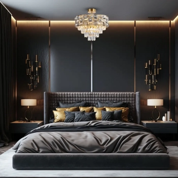 Luxuria lampa sufitowa 9xE14 złota ML8894