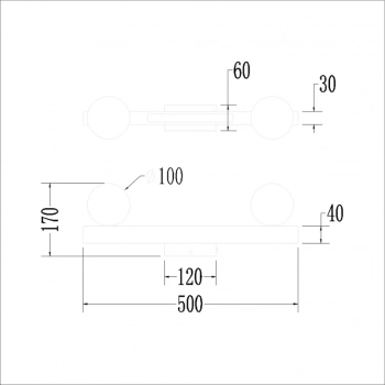 Magnet lampa sufitowa 13W LED 1430lm CCT 3000K, 4000K biała ML1137