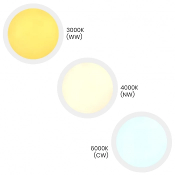 Maq lampa sufitowa IP40 18W LED 1850lm CCT 3000K, 4000K, 6500K biała ML1660