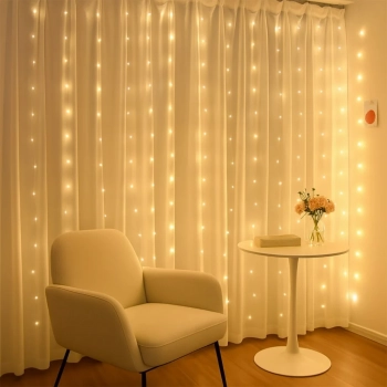 Mery kurtyna okienna 1W LED 2200K transparentny EKG2309 Milagro