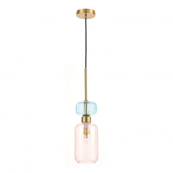Molly lampa wisząca 1xE14 różowy ML1822 Milagro