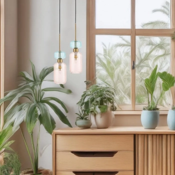 Molly lampa wisząca 1xE14 różowy ML1822