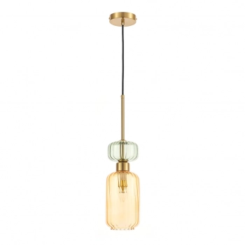 Molly lampa wisząca 1xE14 bursztynowy ML1823 Milagro