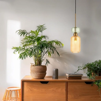 Molly lampa wisząca 1xE14 bursztynowy ML1823