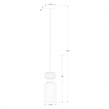 Molly lampa wisząca 1xE14 zielony ML1824