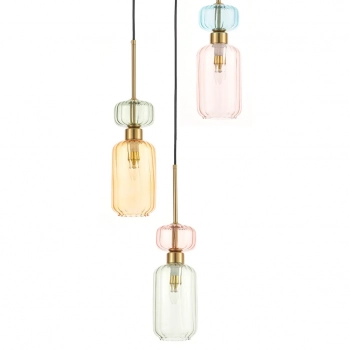 Molly lampa wisząca 3xE14 złota ML1825