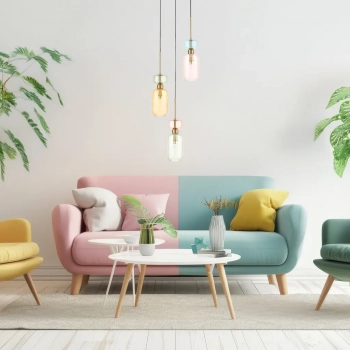 Molly lampa wisząca 3xE14 złota ML1825
