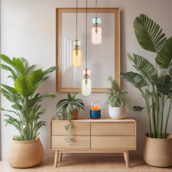 Molly lampa wisząca 3xE14 złota ML1825