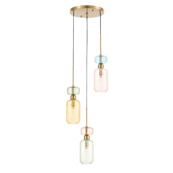 Molly lampa wisząca 3xE14 złota ML1825