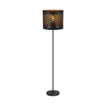 Morgan lampa podłogowa 1XE27 czarna, złota ML2237 Milagro