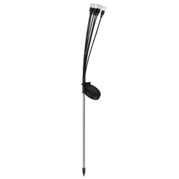 Multi lampa solarna stojąca IP44 0.06W LED 2lm 3000K czarna EKO0618 Milagro