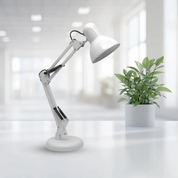 Nexa lampka biurkowa 1xE27 biała ML1637
