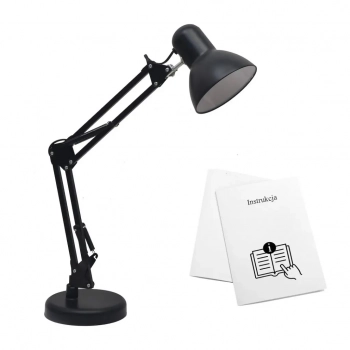 Nexa lampka biurkowa 1xE27 czarna ML1638