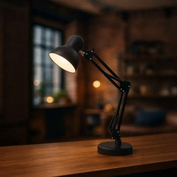 Nexa lampka biurkowa 1xE27 czarna ML1638