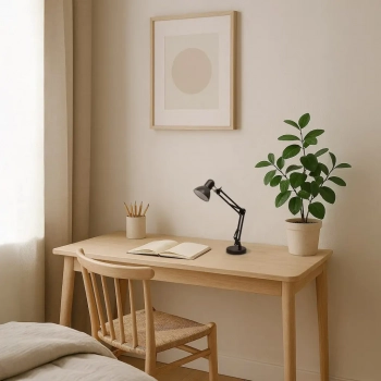 Nexa lampka biurkowa 1xE27 czarna ML1638