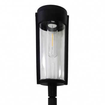 Path lampa solarna stojąca IP44 0.1W LED 5lm 3000K czarna EKO1454