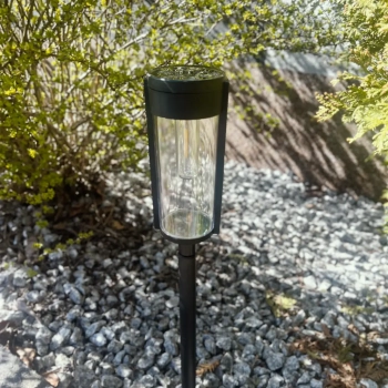 Path lampa solarna stojąca IP44 0.1W LED 5lm 3000K czarna EKO1454