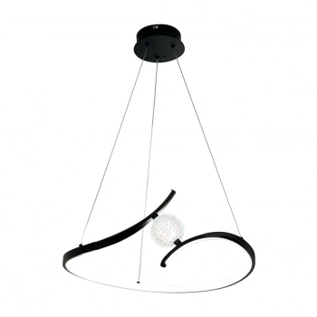 Perla lampa wisząca 34W LED 2200lm 4000K czarna ML1177 Milagro