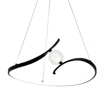 Perla lampa wisząca 34W LED 2200lm 4000K czarna ML1177