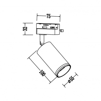 Pipe Ring reflektor do szynoprzewodu 1F 1XGU10 biały ML2066