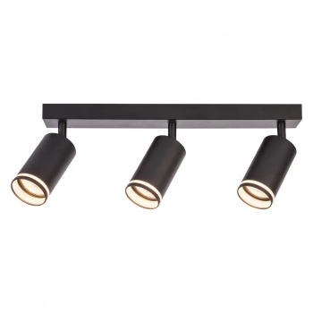 Pipe Ring lampa sufitowa 3XGU10 czarna ML2071 Milagro