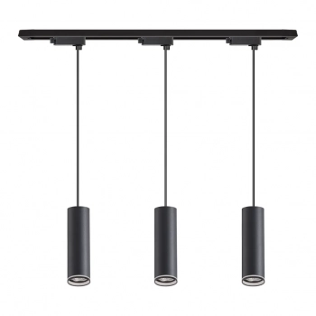 Pipe Ring zestaw oprawa wisząca szynoprzewód 1F 3XGU10 czarny ML2079