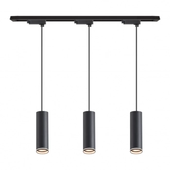 Pipe Ring zestaw oprawa wisząca szynoprzewód 1F 3XGU10 czarny ML2079