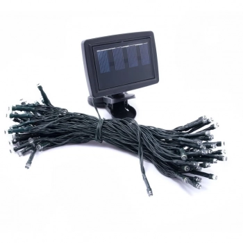 Pod Parasol lampa solarna IP44 0.14W LED 6000K czarna EKO0443 Milagro
