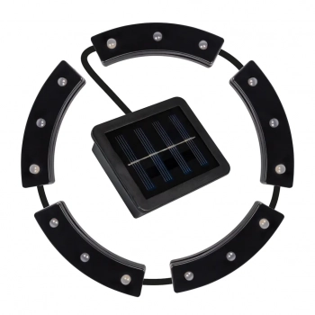 Pot lampa solarna stojąca IP44 0.06W LED 2lm 3000K czarna EKO1449